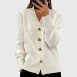 Elegantna – Pletena jakna z gumbi
