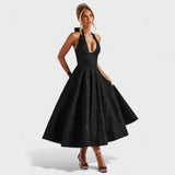 Julieta – Midi obleka s halter izrezom" could be rewritten as "Julieta – Midi obleka s halter vratnim izrezom.