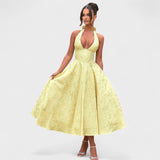 Julieta – Midi obleka s halter izrezom" could be rewritten as "Julieta – Midi obleka s halter vratnim izrezom.