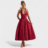 Julieta – Midi obleka s halter izrezom" could be rewritten as "Julieta – Midi obleka s halter vratnim izrezom.